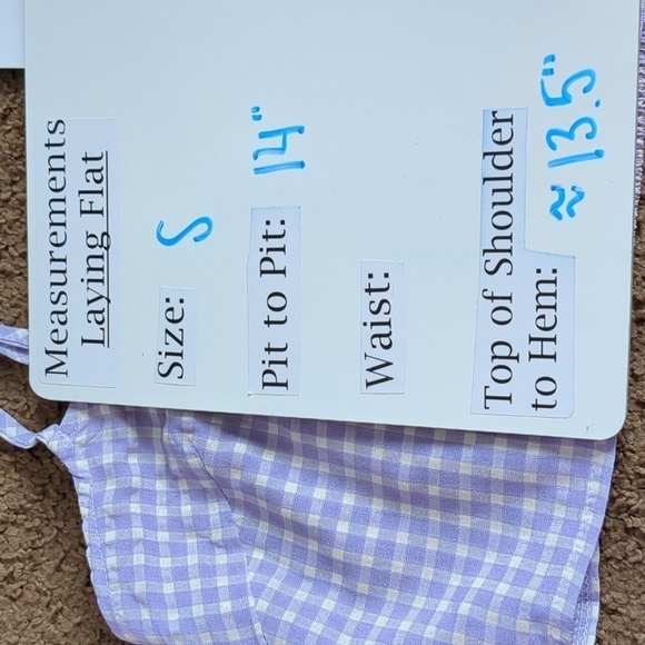 Daisy Street Dolls Kill Purple Gingham Crop Top with Adjustable Straps - Picture 5 of 6